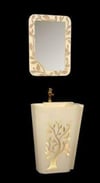 Lena Monoblok Lavabo+Ayna takım E-317+Ea-317 E-317+EA-317
