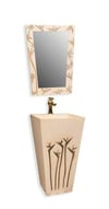 Lena Monoblok Lavabo+Ayna takım E-318+Ea-318 E-318+EA-318