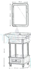 Lena Banyo Dolabı Lake takım E-505S+Ea-505S E-505S+EA-505S