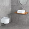 E-W1003MB Tezgah Üstü Lavabo Mat Beyaz E-W1003MB