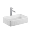 E-W1004MB Tezgah Üstü Lavabo Mat Beyaz E-W1004MB