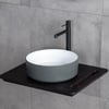 E-W5002GB Tezgah Üstü Lavabo Mat Gri & Parlak Beyaz E-W5002GB
