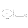 EH-4600 Tezgah Üstü Lavabo Beyaz EH-4600