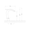 Pure Swan Mat Sıyah Çanak Lavabo Armatürü Elg-115 ELG-115