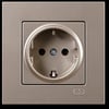 Eqona Metallıc M.Bej Topraklı Prız(Mkz) 01 40 25 00 152 115