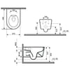 ET-501M4 Siyah Mermer Desenli Klozet ET-501M4 ET-501M4