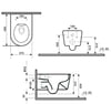 ET-501M5 Siyah Mermer Desenli Klozet ET-501M5 ET-501M5