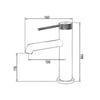 FJ-1015 Lavabo Bataryası Mat Siyah FJ-1015M
