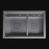Inox 72x47 Çift Göz Paslanmaz Çelik Eviye KTC-107