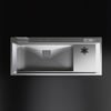 Inox 118x50 Tek Göz Bardak Yıkamalı Paslanmaz Çelik Eviye KTC-113