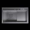 Inox 80x48,5 Çift Göz Bardak Yıkamalı Paslanmaz Çelik Eviye KTC-115