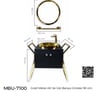 Pure 90Cm Gold Metal Alt Ve Üst Banyo Dolabı Mbu-7100 MBU-7100