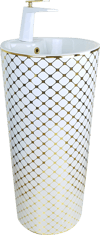 Pure Altın-Beyaz Kolon Lavabo Bb-908 BB-908