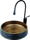 Pure Aztek Siyah/Bakır Tezgah Üstü Lavabo Bc-906 BC-906