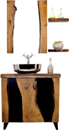 Pure Banda 80Cm Masif Ahşap Banyo Dolabı Mbu-6500 MBU-6500