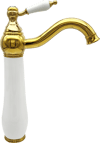 Pure Beyaz Gold Tezgah Üstü Çanak Lavabo Armatürü Wg-218 WG-218