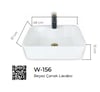 Pure Beyaz Tezgah Üstü Çanak Lavabo W-156 W-156
