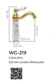 Pure Calacatta Tezgah Üstü Çanak Lavabo Armatürü Wg-219 WG-219
