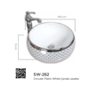 Pure Circular Platin White Tezgah Üstü Lavabo Sw-262 SW-262
