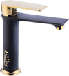 Pure Crow Tezgah Üstü Çanak Lavabo Armatürü Siyah&Altın S Bg-211 BG-211