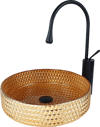 Pure Dekoratif Gold  Cam Lavabo / D Gls-109 GLS-109