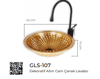 Pure Dekoratif Gold  Cam Lavabo / Y Gls-107 GLS-107