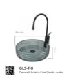 Pure Dekoratif Silver Cam Lavabo / D Gls-110 GLS-110