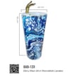 Pure Ebru Mavi  Altın  Kolon Lavabo Bb-131 BB-131