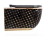Pure Geometrik Siyah Altın Kanalsız Asma Klozet Wh-784 WH-784