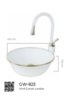 Pure Kind Tezgah Üstü Çanak Lavabo Gw-823 GW-823