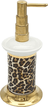 Pure Leopar Pvd Gold takım Üstü Sıvı Sabunluk Kmr-5411 KMR-5411