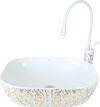 Pure Marble Beyaz Gold Tezgah Üstü Çanak Lavabo Tr-109 TR-109