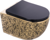 Pure Mat Siyah Gold Kanalsız Asma Klozet Wh-779 WH-779