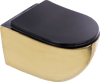 Pure Parlak Gold Siyah Kanalsız Asma Klozet Wh-785 WH-785