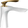 Pure Royal Beyaz Gold Lavabo Armatürü Akf-101 AKF-101