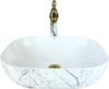 Pure Sharp Calacatta Tezgah Üstü Çanak Lavabo Tr-119 TR-119