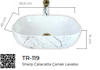 Pure Sharp Calacatta Tezgah Üstü Çanak Lavabo Tr-119 TR-119