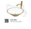 Pure Ufo Gold Tezgah Üstü Çanak Lavabo Gw-805 GW-805