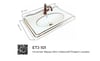 Pure Victorian White-Gold Etajerli Lavabo Etj-101 ETJ-101