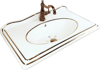 Pure Victorian White-Gold Etajerli Lavabo Etj-101 ETJ-101
