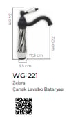 Pure Zebra Tezgah Üstü Çanak Lavabo Armatürü Wg-221 WG-221
