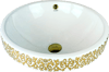 Pure Beyaz Gold Yarı Tezgah Üstü Çanak Lavabo Tr-302 TR-302