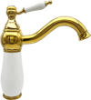 Pure Beyaz Gold Tezgah Üstü Lavabo Armatürü Wg-217 WG-217