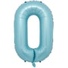 0 Rakam Mavi Folyo Balon 40 İnç