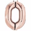 0 Rakam Rose Folyo Balon 76 Cm