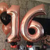 0 Rakam Rose Folyo Balon 76 Cm