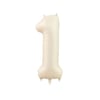 1 Rakam Krem Renk Folyo Balon 76 Cm