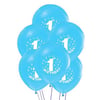 1 Yaş Birthday Balon Mavi 16 Adet