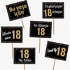 18 Yaş Partisi18 Yaş Gold Pano Çerçeve Konuşma Balonu Set