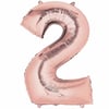 2 Rakam Rose Folyo Balon 76 Cm